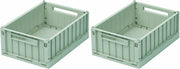 2 petites boites de rangement menthe poivrée Weston Storage Box - Liewood - The Cool Republic