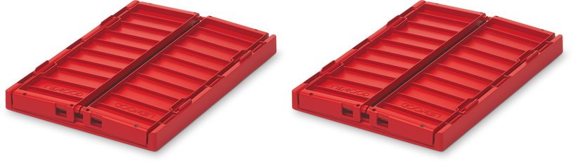 2 petites boites de rangement rouges Weston Storage Box - Liewood - The Cool Republic