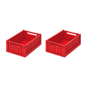 2 petites boites de rangement rouges Weston Storage Box - Liewood - The Cool Republic