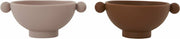 2 Petits bols Tiny Inka caramel / rose - OYOY - The Cool Republic