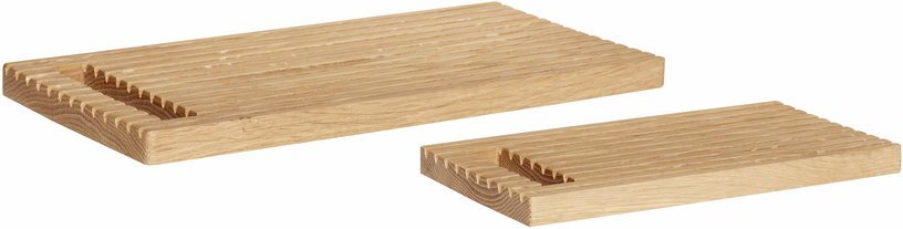 2 Planches à découper en bois de chêne - Hübsch - The Cool Republic