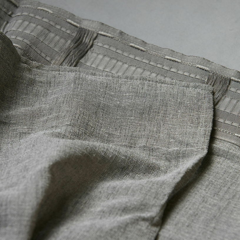 2 Rideaux marron - gris Plain - House Doctor - The Cool Republic