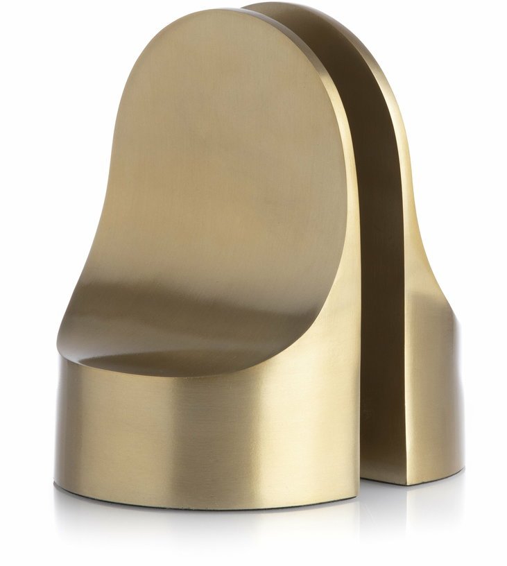 2 Serre - livres en acier doré Emoji - XLBoom - The Cool Republic