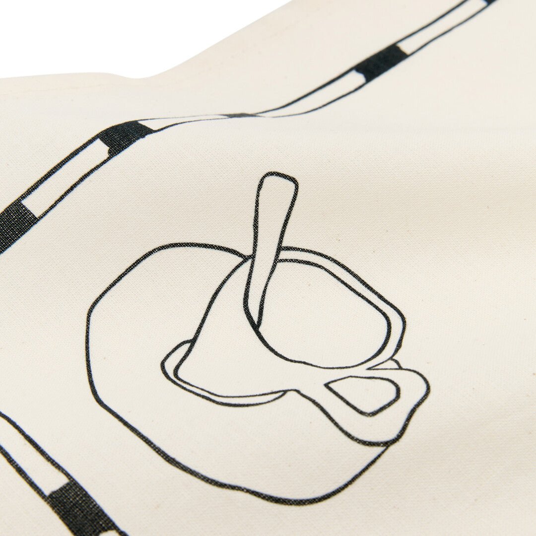 2 serviettes de table en popeline de coton bio noir 45 x 45 cm - Nobodinoz - The Cool Republic