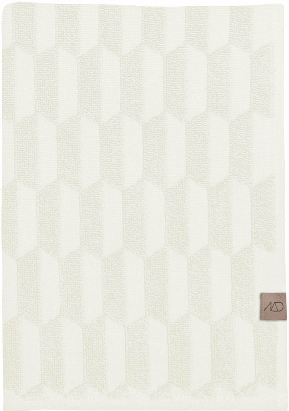 2 Serviettes de toilette blanc cassé 35 x 55 cm Geo - Mette Ditmer - The Cool Republic