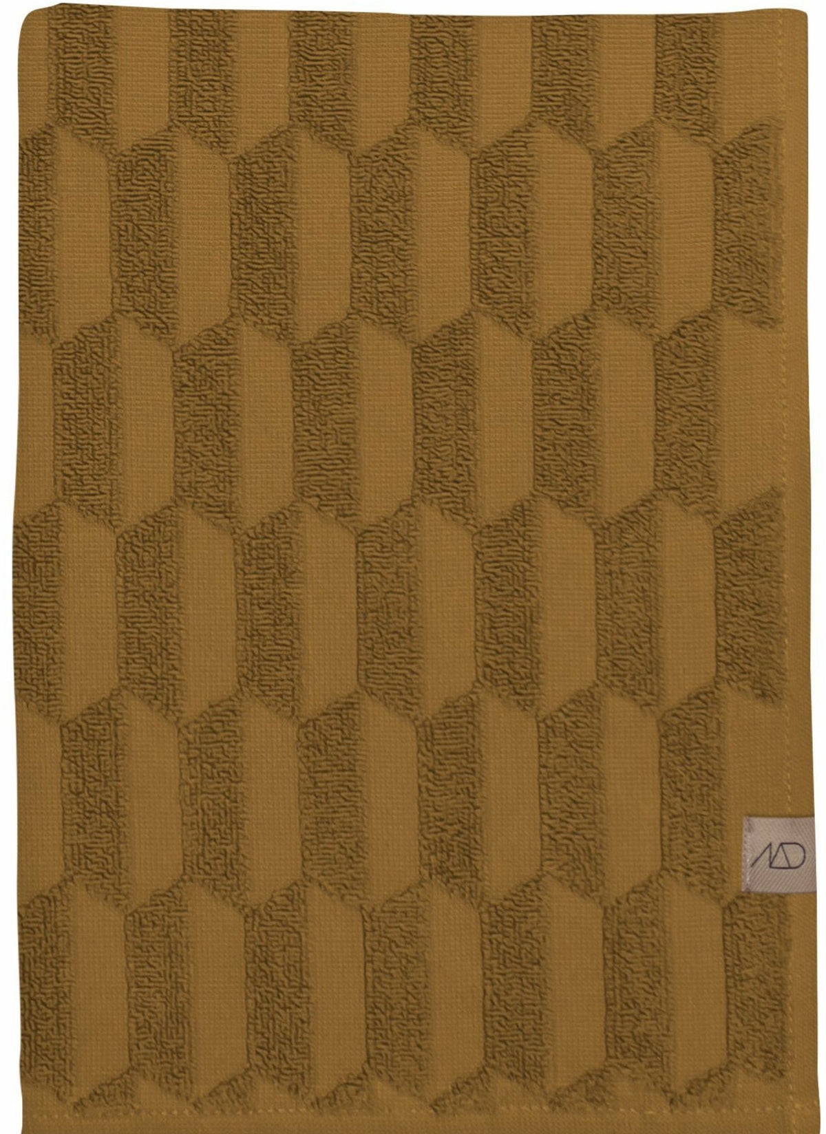 2 Serviettes de toilette curry 35 x 55 cm Geo - Mette Ditmer - The Cool Republic