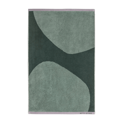 2 Serviettes de toilette vert thym 40 x 60 cm Rock - Mette Ditmer - The Cool Republic