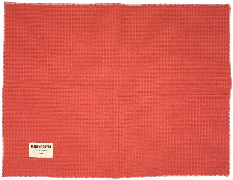 2 sets de table gaufrés corail - Maryne Guyot Créations - The Cool Republic