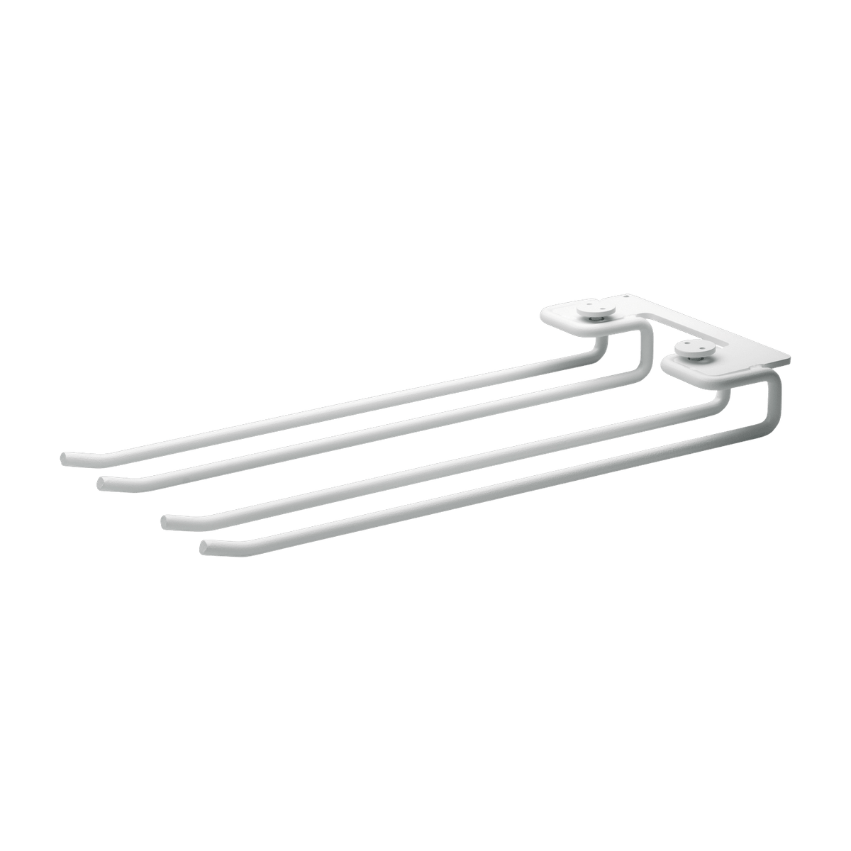 2 white steel glass holders 30 cm - String - The Cool Republic