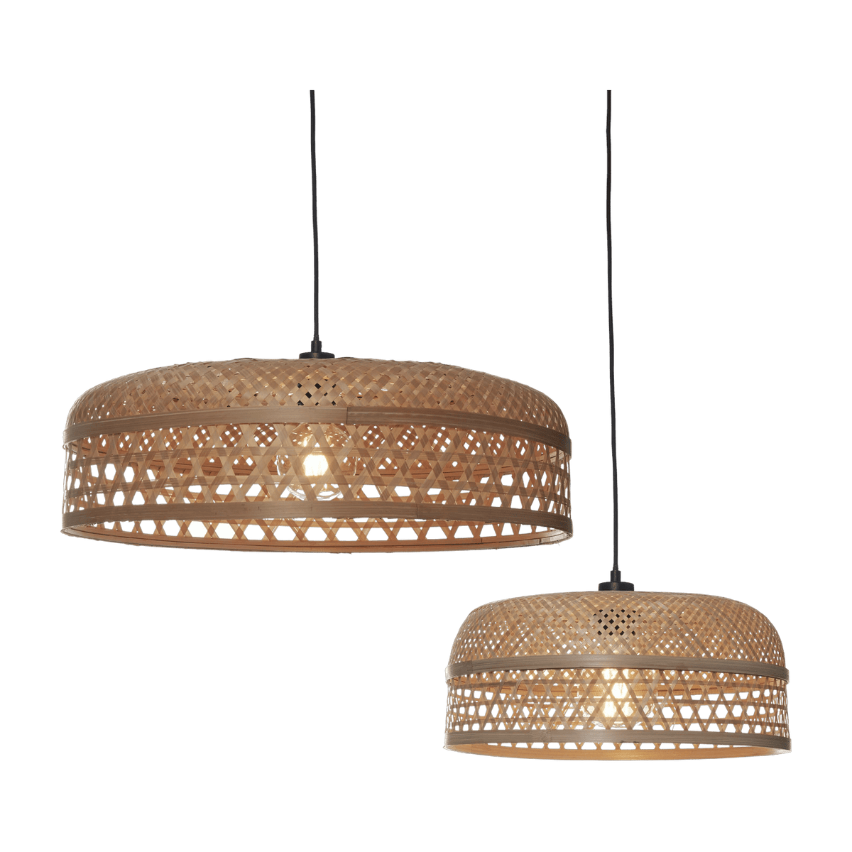 2 Suspensions en bambou naturel 60/40 cm Ubud - Good & Mojo - The Cool Republic