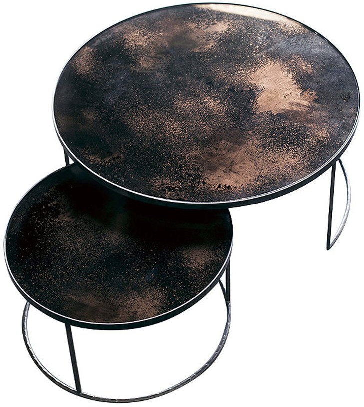 2 Tables basses bronze Nesting Coffee - Ethnicraft Accessories - The Cool Republic