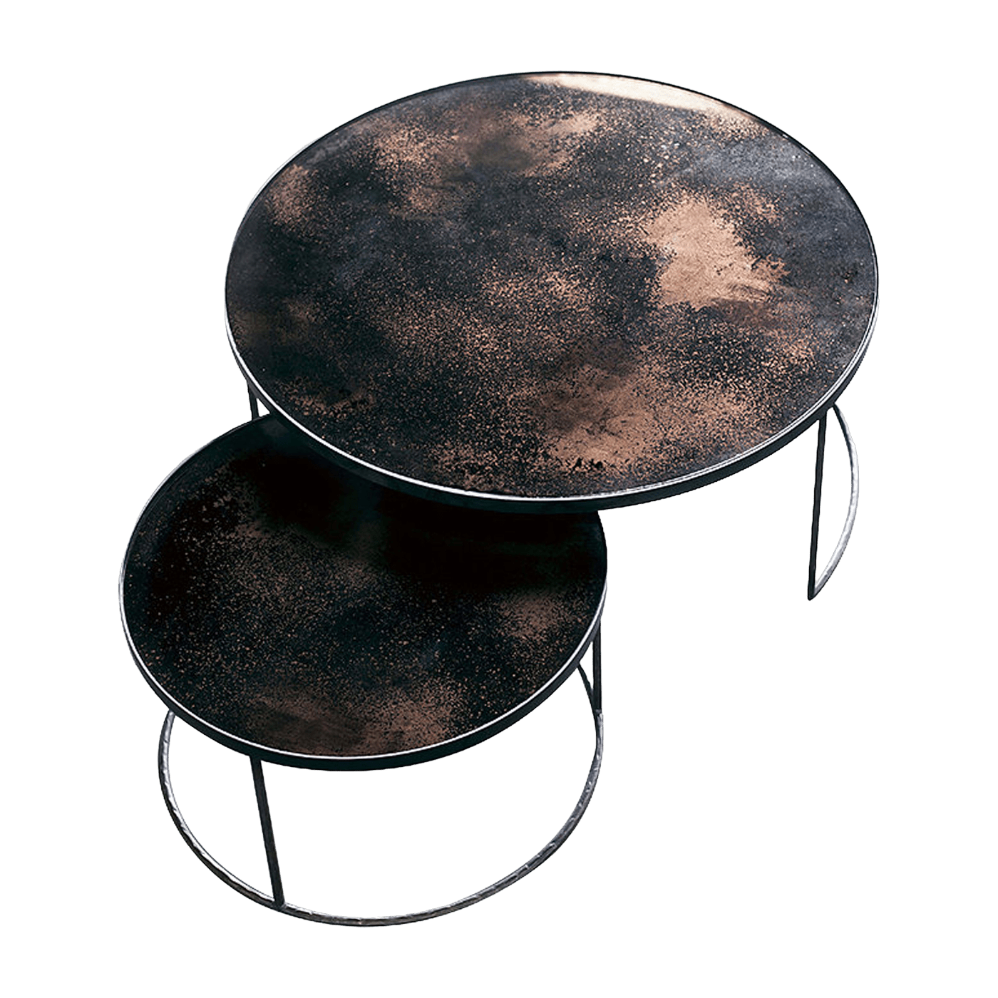 2 Tables basses bronze Nesting Coffee - Ethnicraft Accessories - The Cool Republic