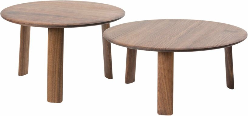 2 tables basses en noyer 60 et 70 cm Alle - Hem - The Cool Republic