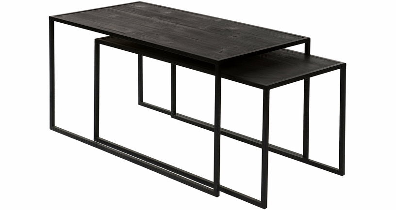2 tables basses noires Eszential - Pomax - The Cool Republic