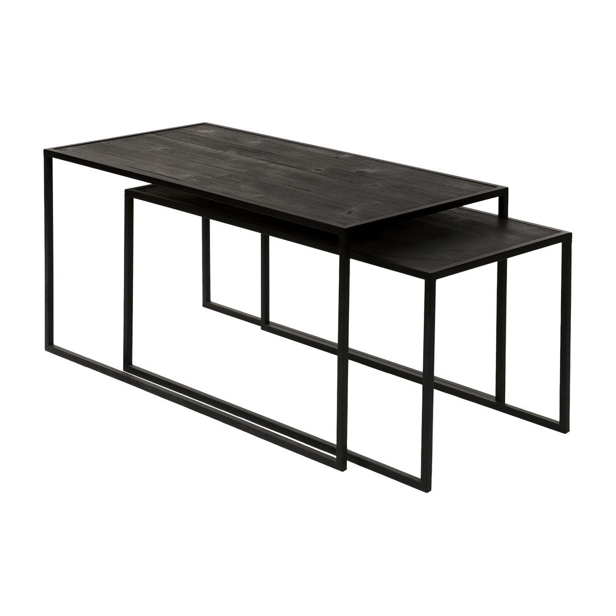 2 tables basses noires Eszential - Pomax - The Cool Republic
