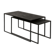 2 Black Eszential Coffee Tables - Pomax - The Cool Republic