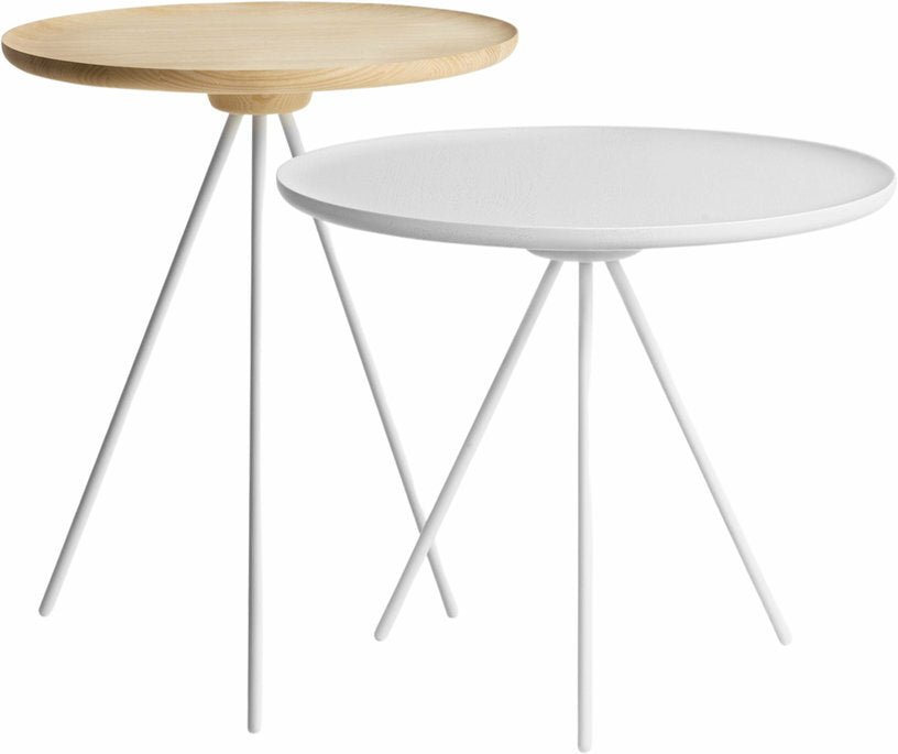 2 tables d'appoint en frêne Ash&White Key - Hem - The Cool Republic