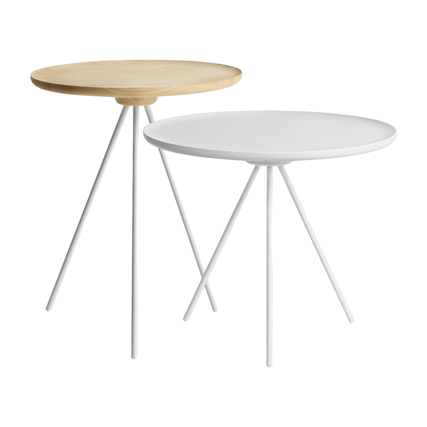 2 tables d'appoint en frêne Ash&White Key - Hem - The Cool Republic