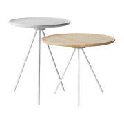 2 tables d'appoint en frêne White&Ash Key - Hem - The Cool Republic