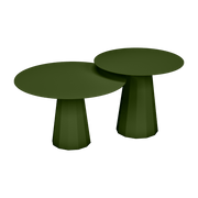 2 Tables gigognes kaki Ankara - Matière Grise - The Cool Republic