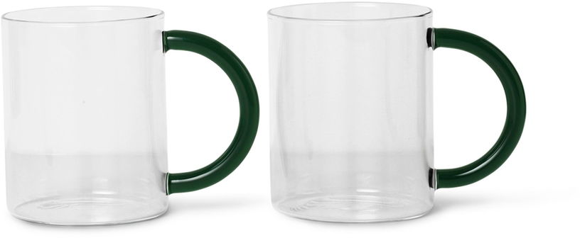 2 Tasses en verre soufflé transparent Still - Ferm Living - The Cool Republic