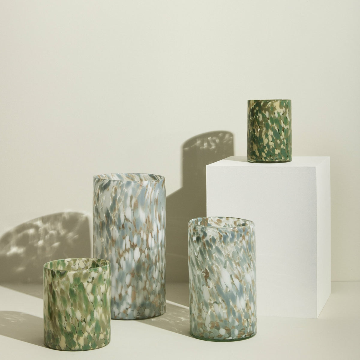 2 vases en verre Libra - Hübsch - The Cool Republic