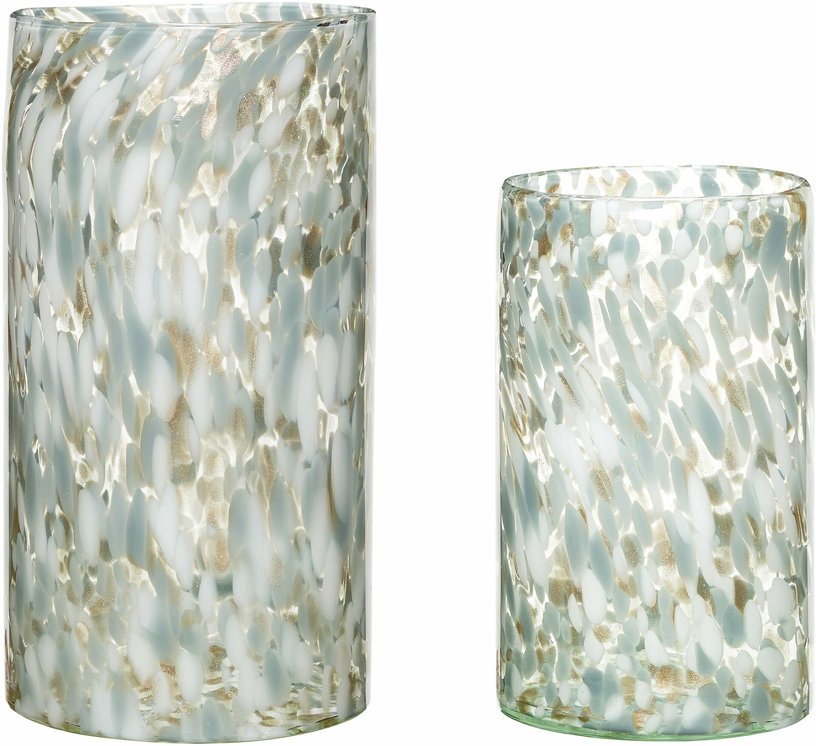 2 vases en verre Libra - Hübsch - The Cool Republic
