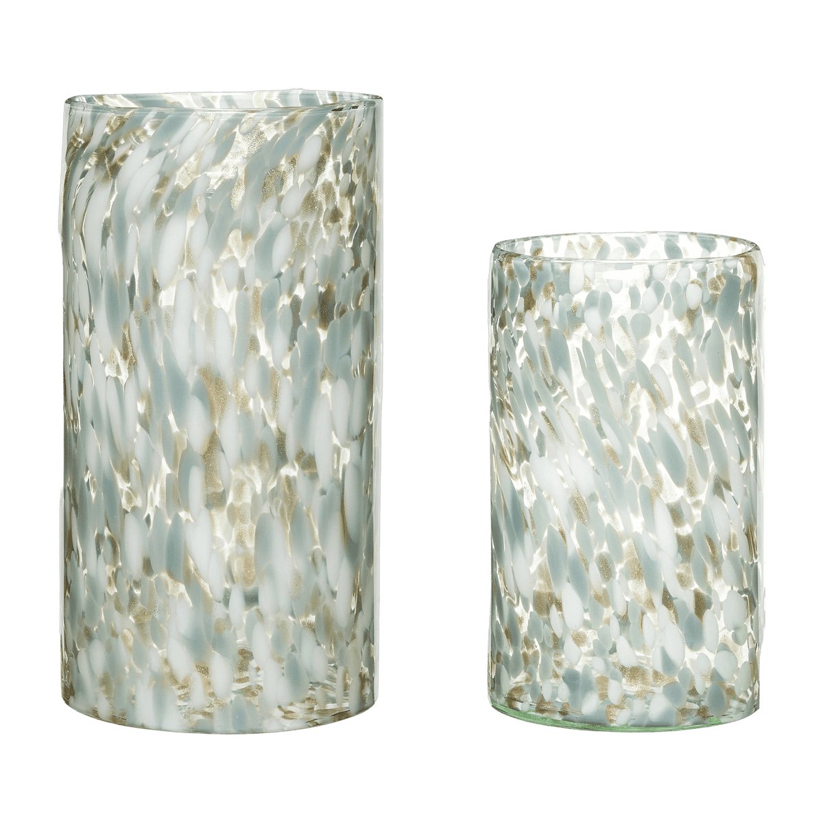 2 vases en verre Libra - Hübsch - The Cool Republic