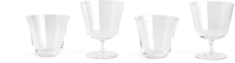 2 Verres à eau courbés transparent - HAY - The Cool Republic