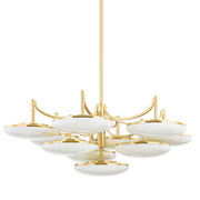 Suspension en laiton laiton vieilli 112x41cm Bregman - Hudson Valley Lighting