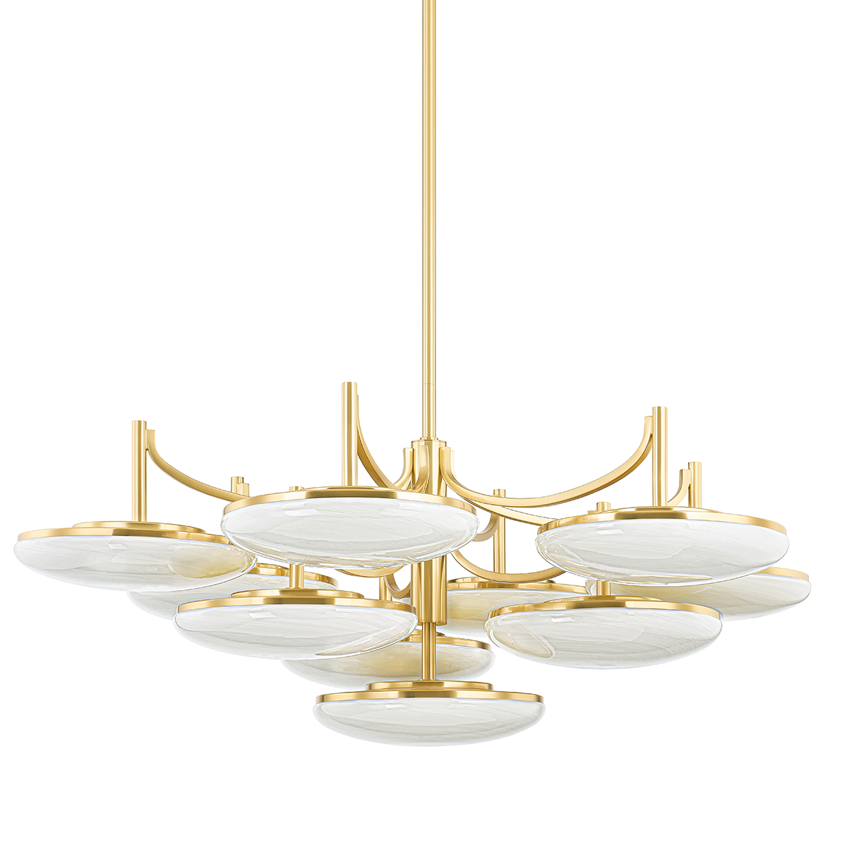 Suspension en laiton laiton vieilli 112x41cm Bregman - Hudson Valley Lighting