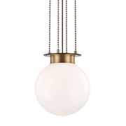 Suspension en laiton laiton vieilli et bronze ancien 36x39cm Gunther - Hudson Valley Lighting