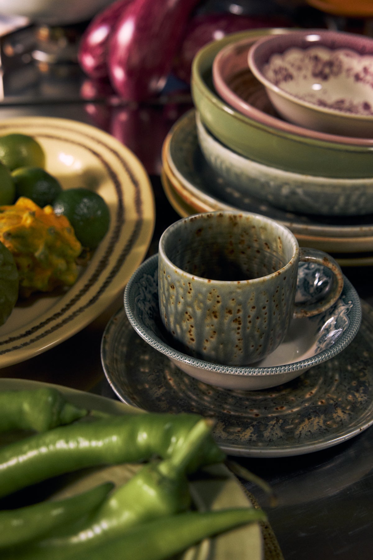 Becher aus Porzellan grün 320ml Chef Ceramics - HKLIVING