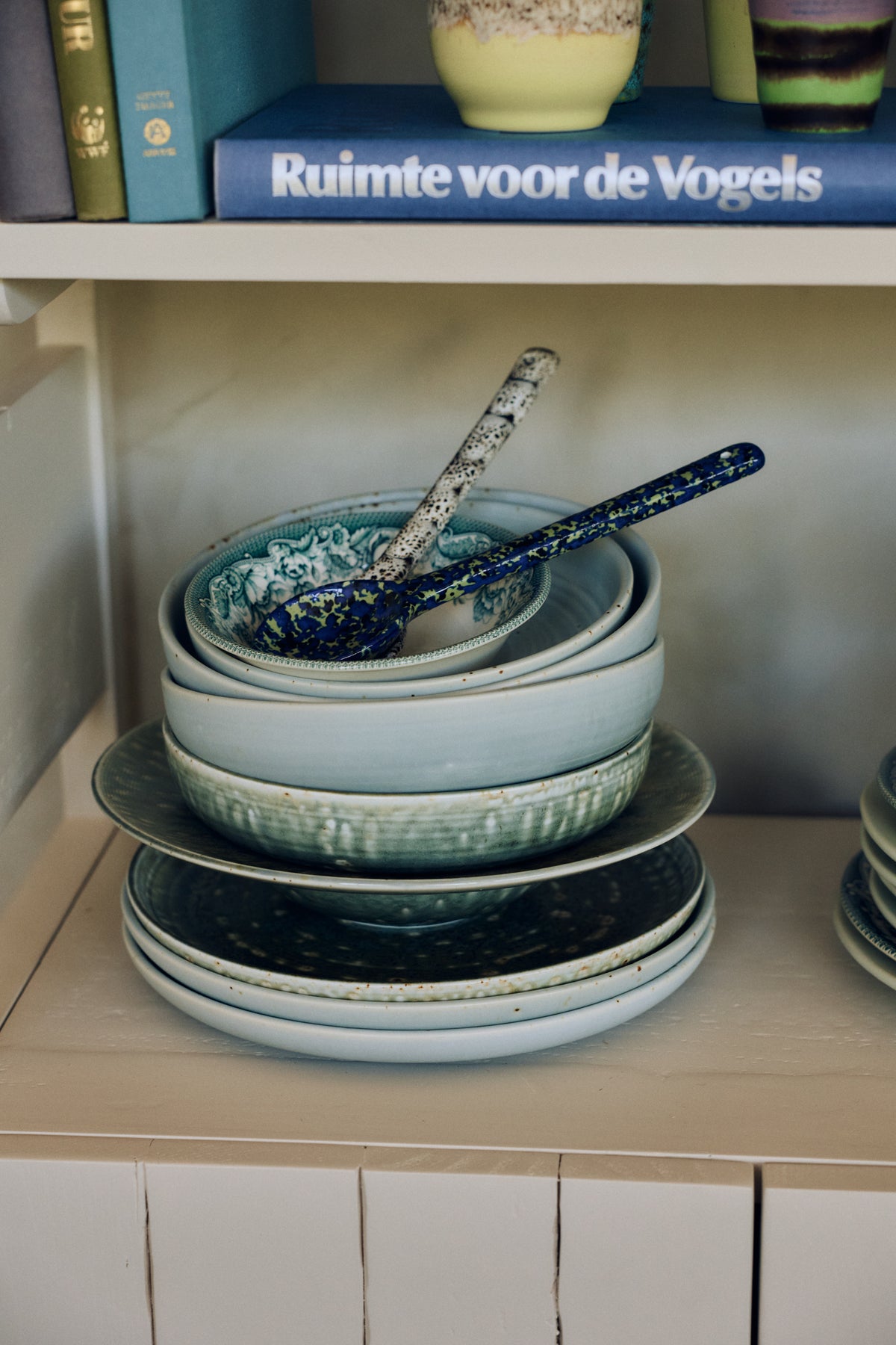 Piatto piano in porcellana blu 26x3cm Chef Ceramics - HKLIVING