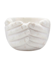 Broken white marble bowl 15x10cm - House Doctor