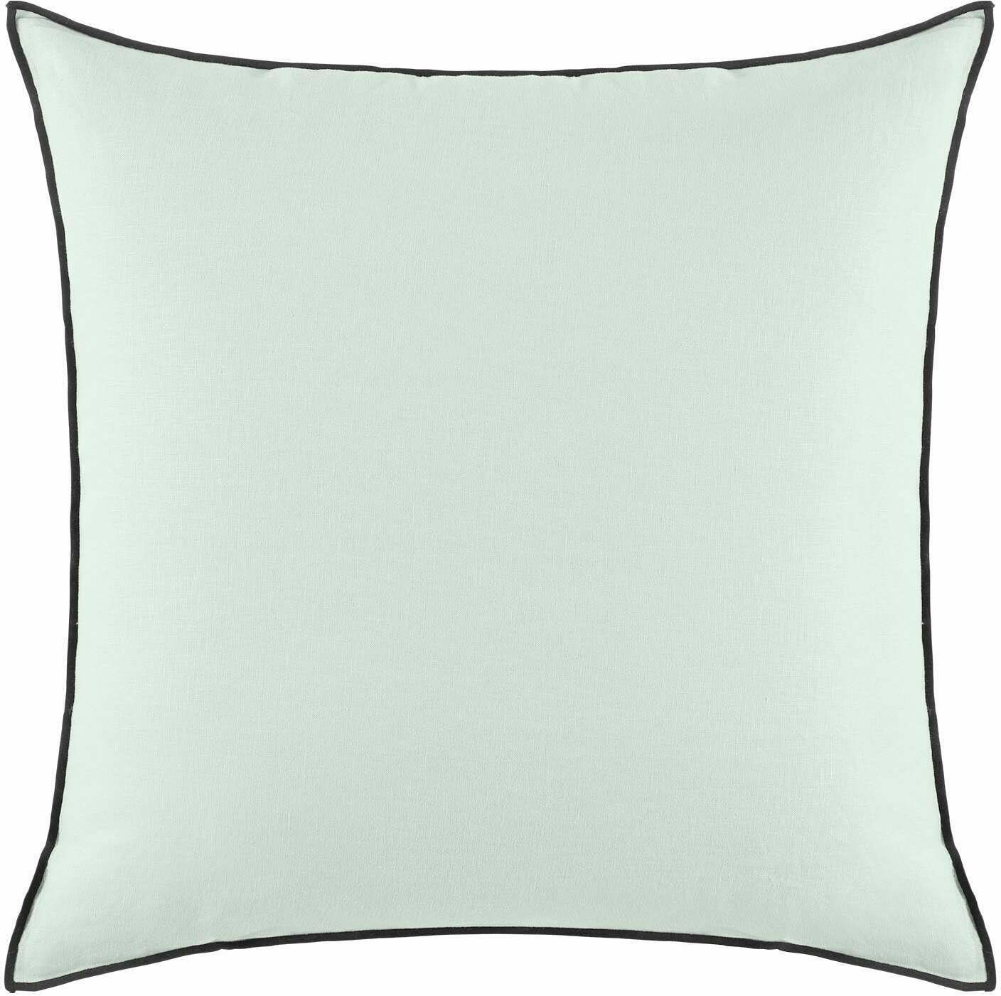 Lot De 2 Taies D'oreiller Carlina Vert Amande Et Bourdon Noir - Madura — 211619.jpg