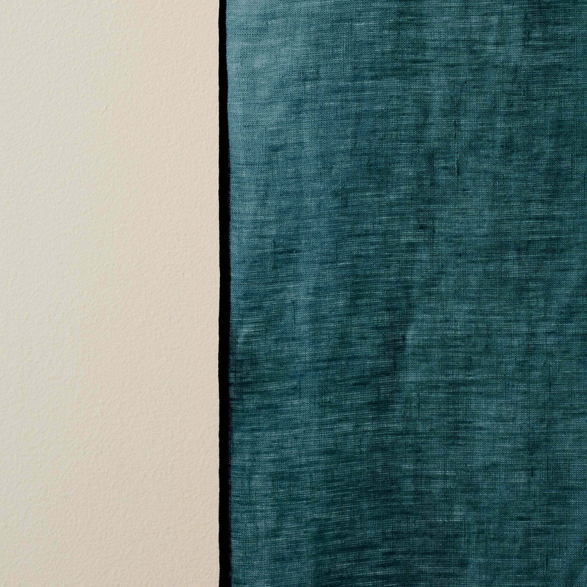 Rideau À Ruban Fronceur Carlina Bleu Vert Et Bourdon Noir - Madura — 211734.jpg