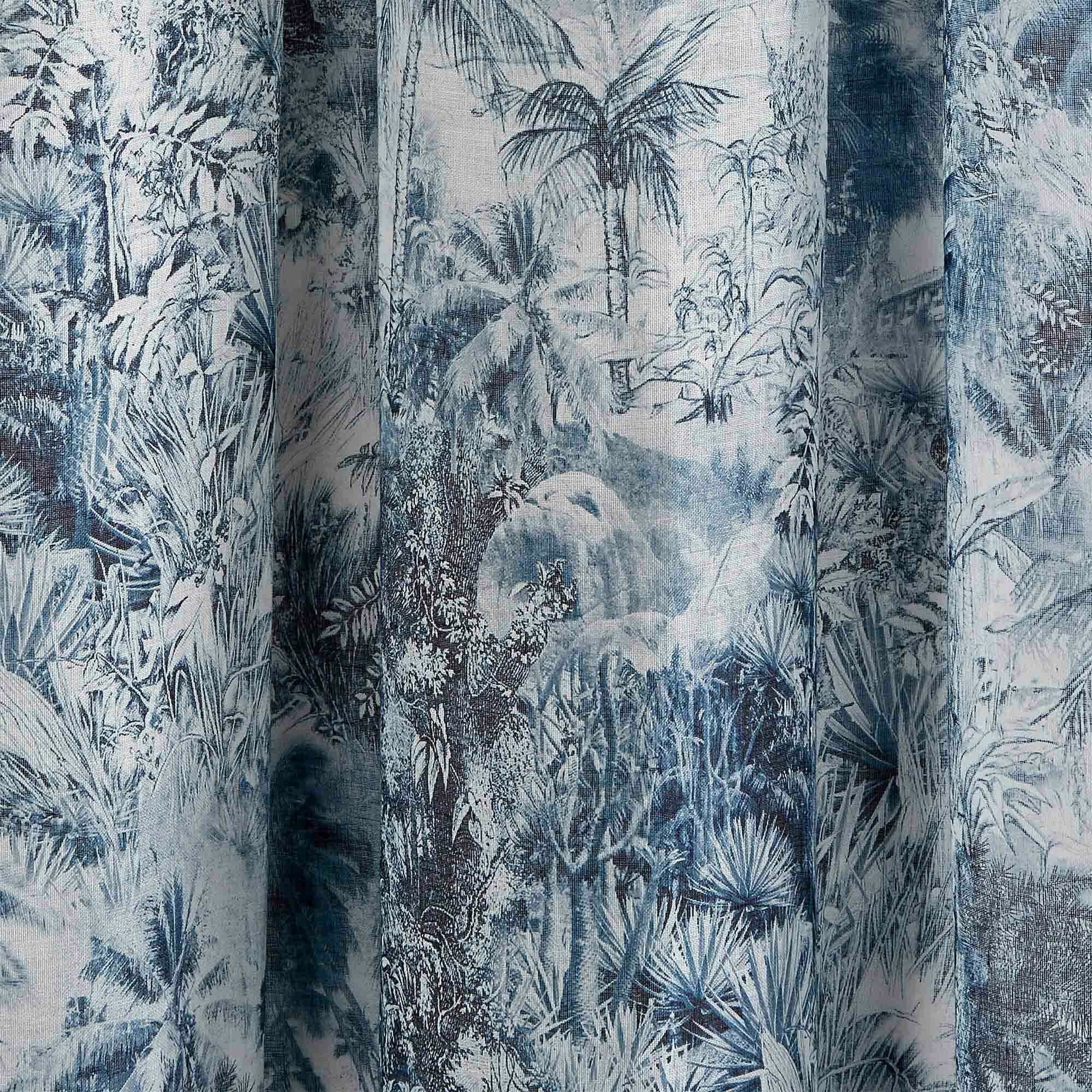 Voilage À Oeillets Kali Blanc Et Bleu - Madura — 211754.jpg