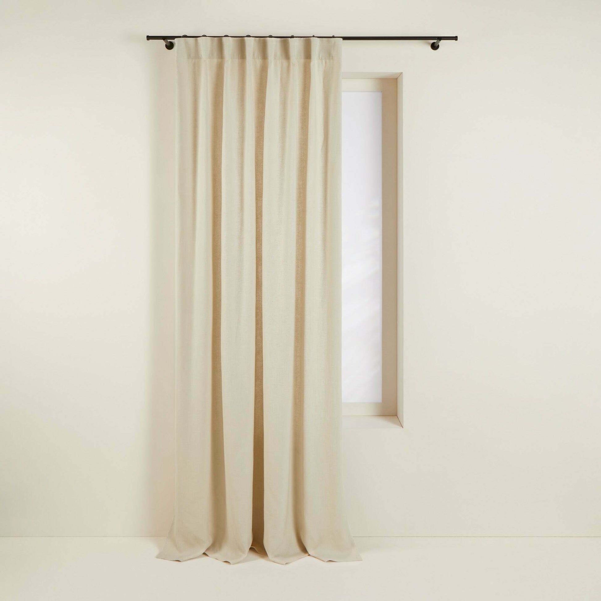 Rideau À Ruban Fronceur Aubin Beige Doré - Madura — 211768.jpg