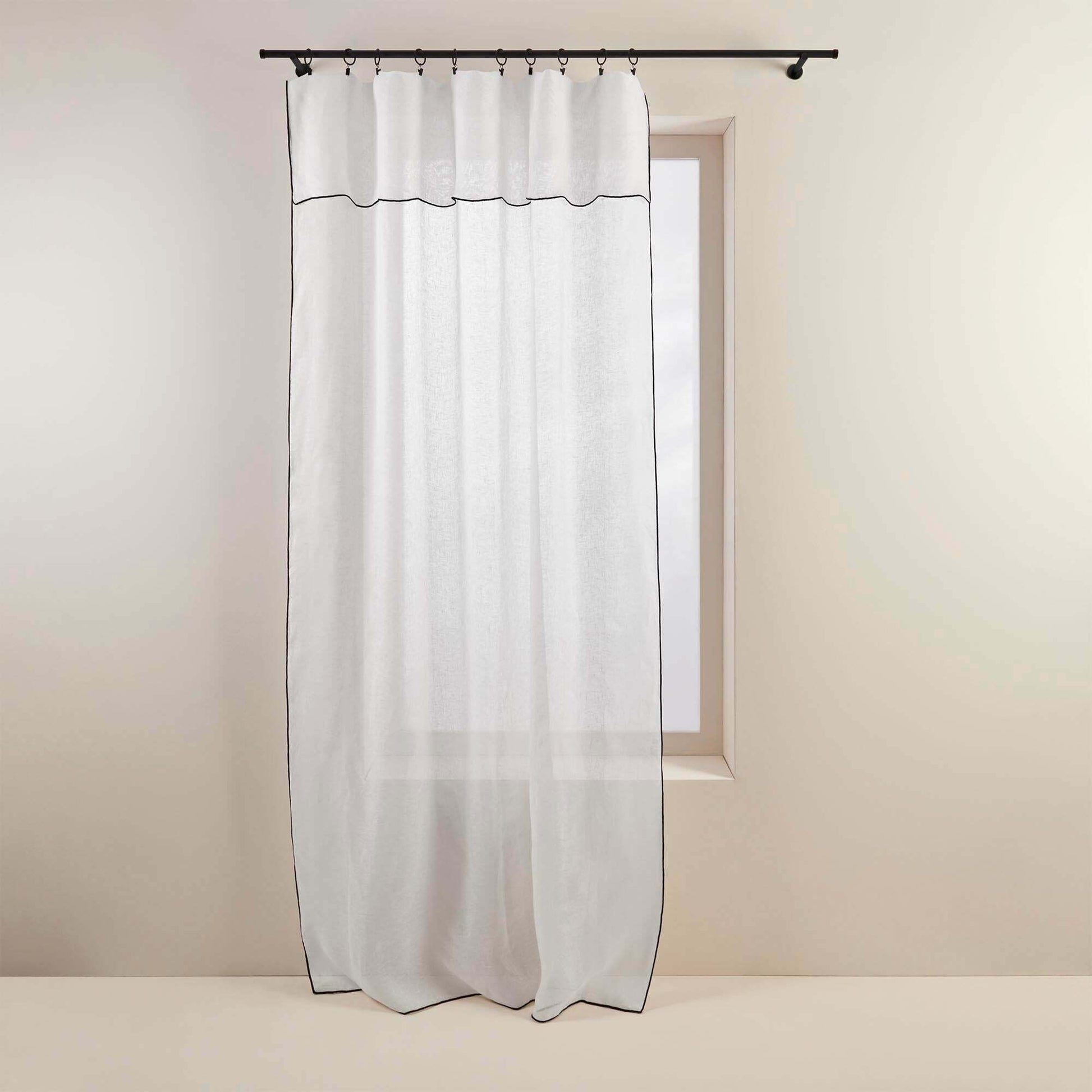 Voilage Panneau Shadow Blanc Et Noir - Madura — 211875.jpg