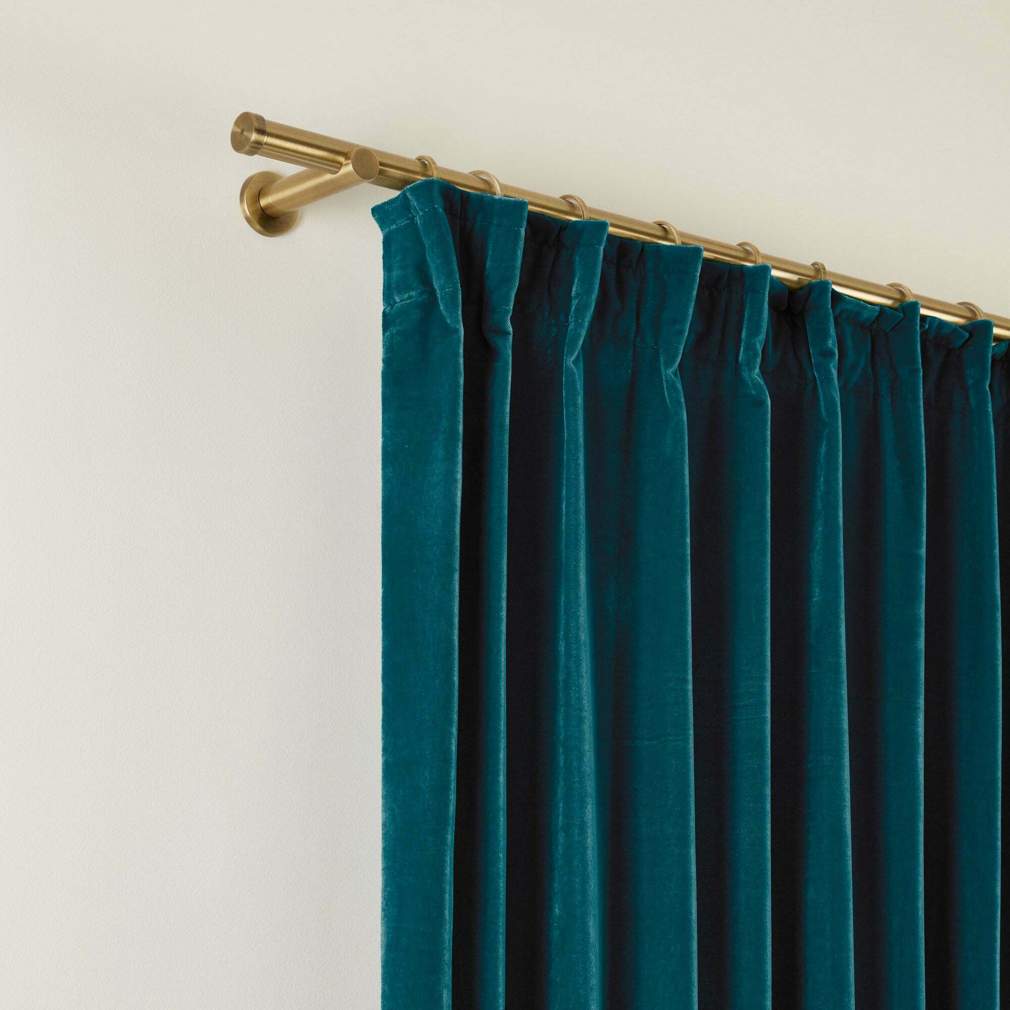 Rideau À Ruban Fronceur Dario Bleu Turquoise Foncé - Madura — 212453.jpg