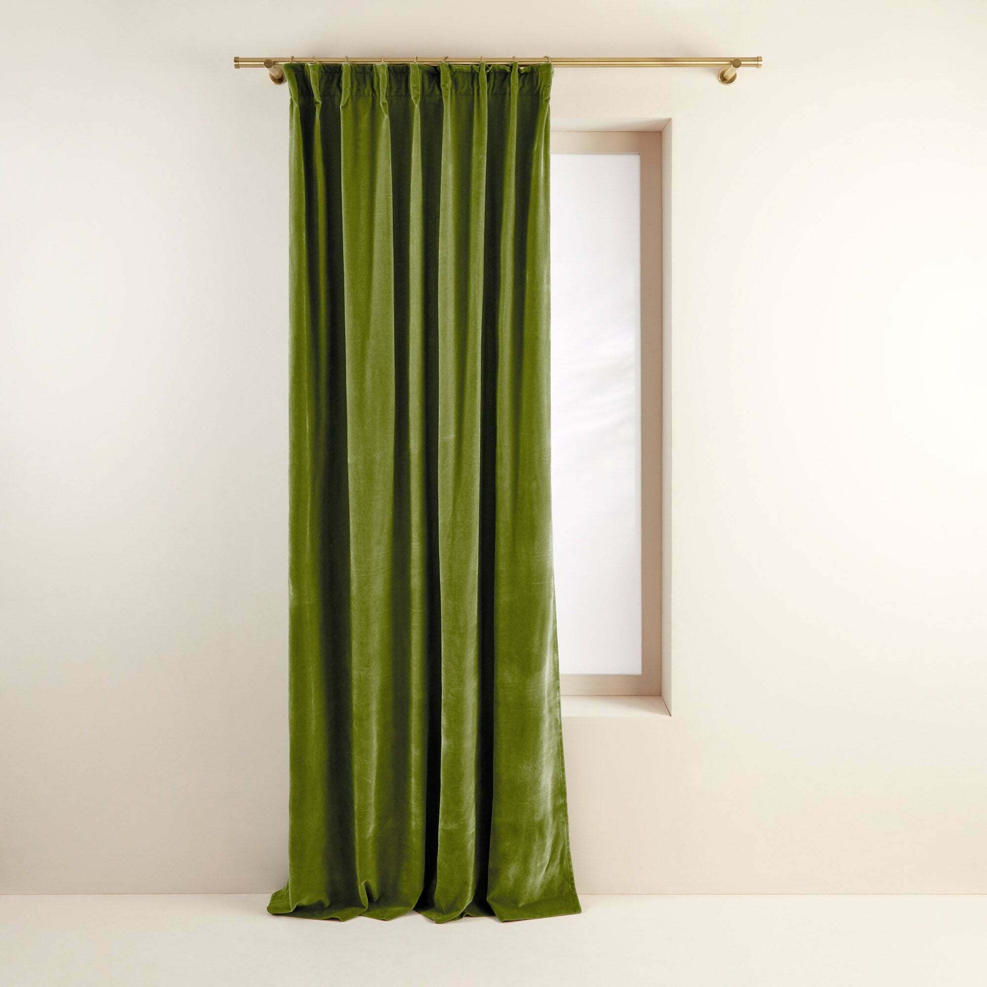 Rideau À Ruban Fronceur Dario Vert Olive - Madura — 212492.jpg