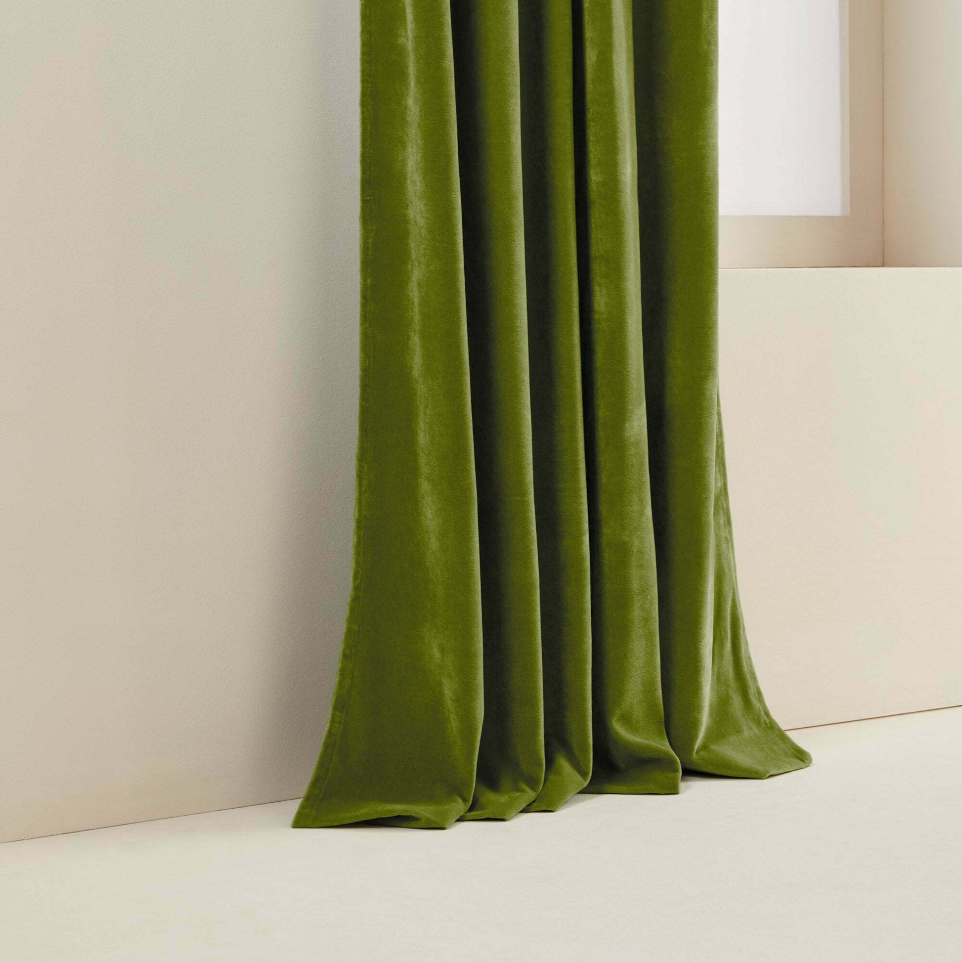 Rideau À Ruban Fronceur Dario Vert Olive - Madura — 212494.jpg