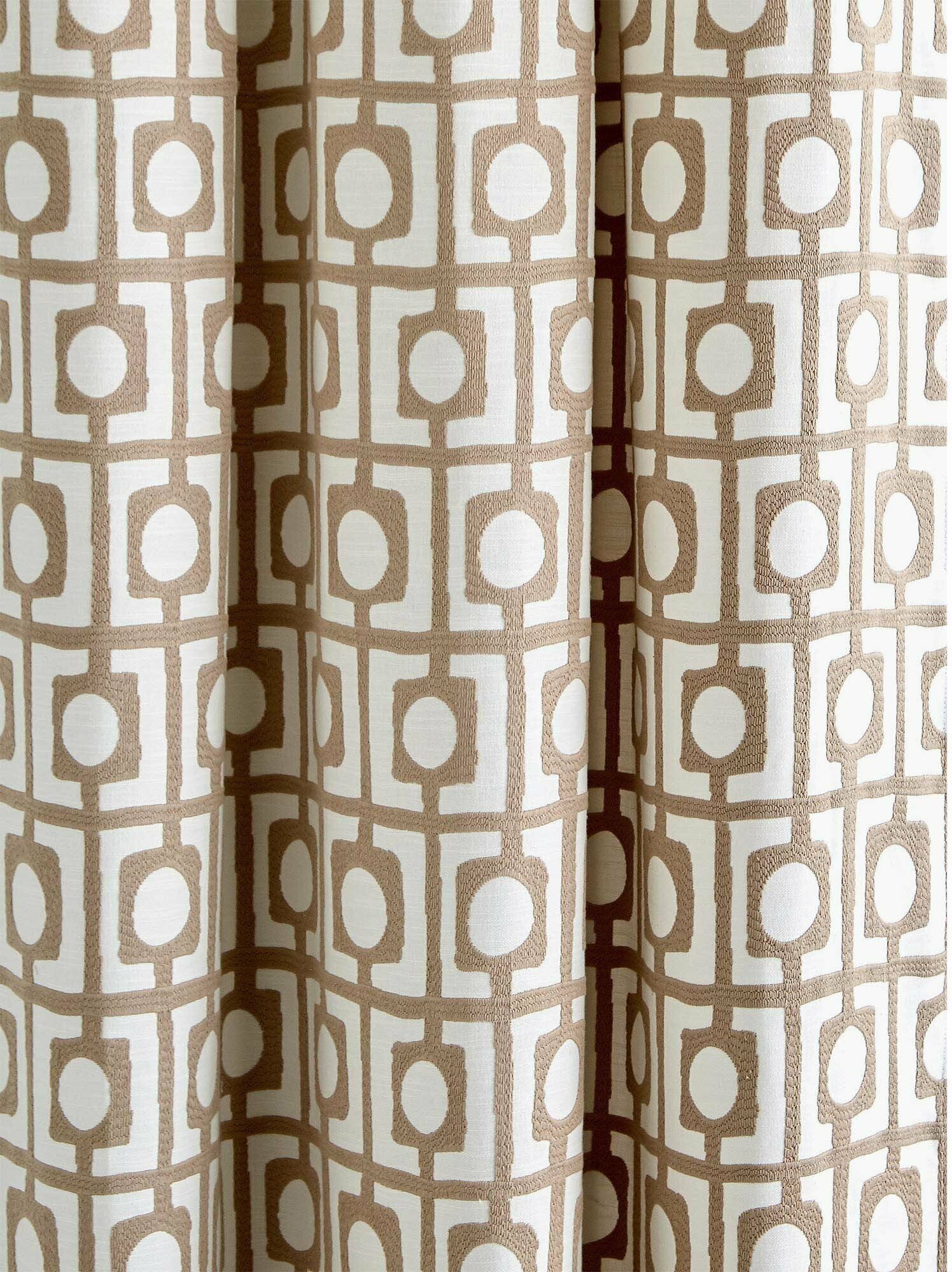 Rideau À Oeillets Abstract Naturel Et Beige - Madura — 212561.jpg