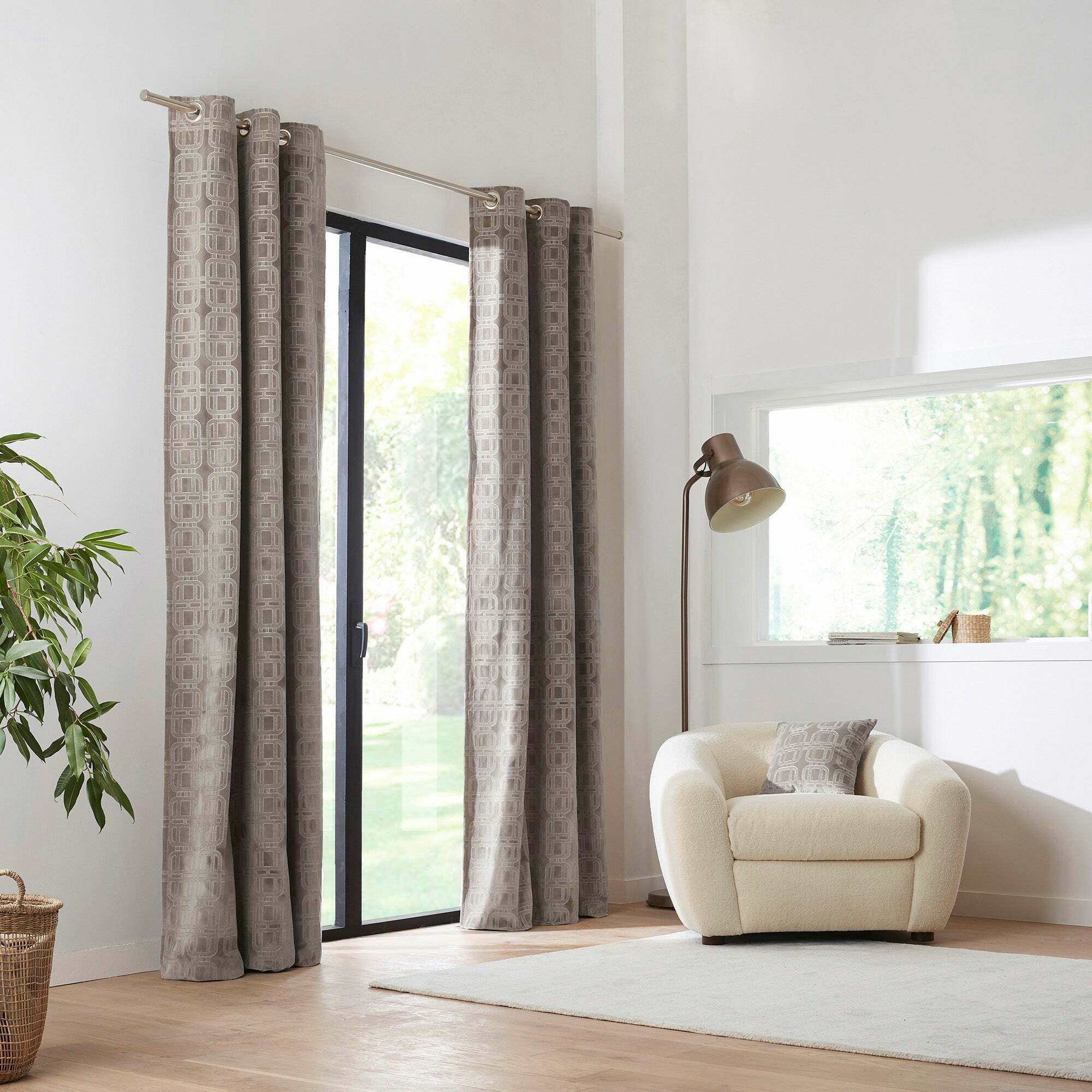Rideau À Oeillets Balthazar Taupe - Madura — 213057.jpg