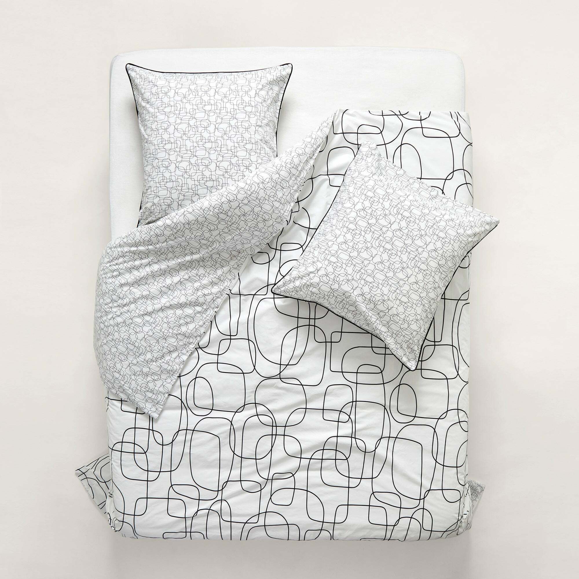 Housse De Couette Ariana Blanc Et Noir - Madura — 213443.jpg