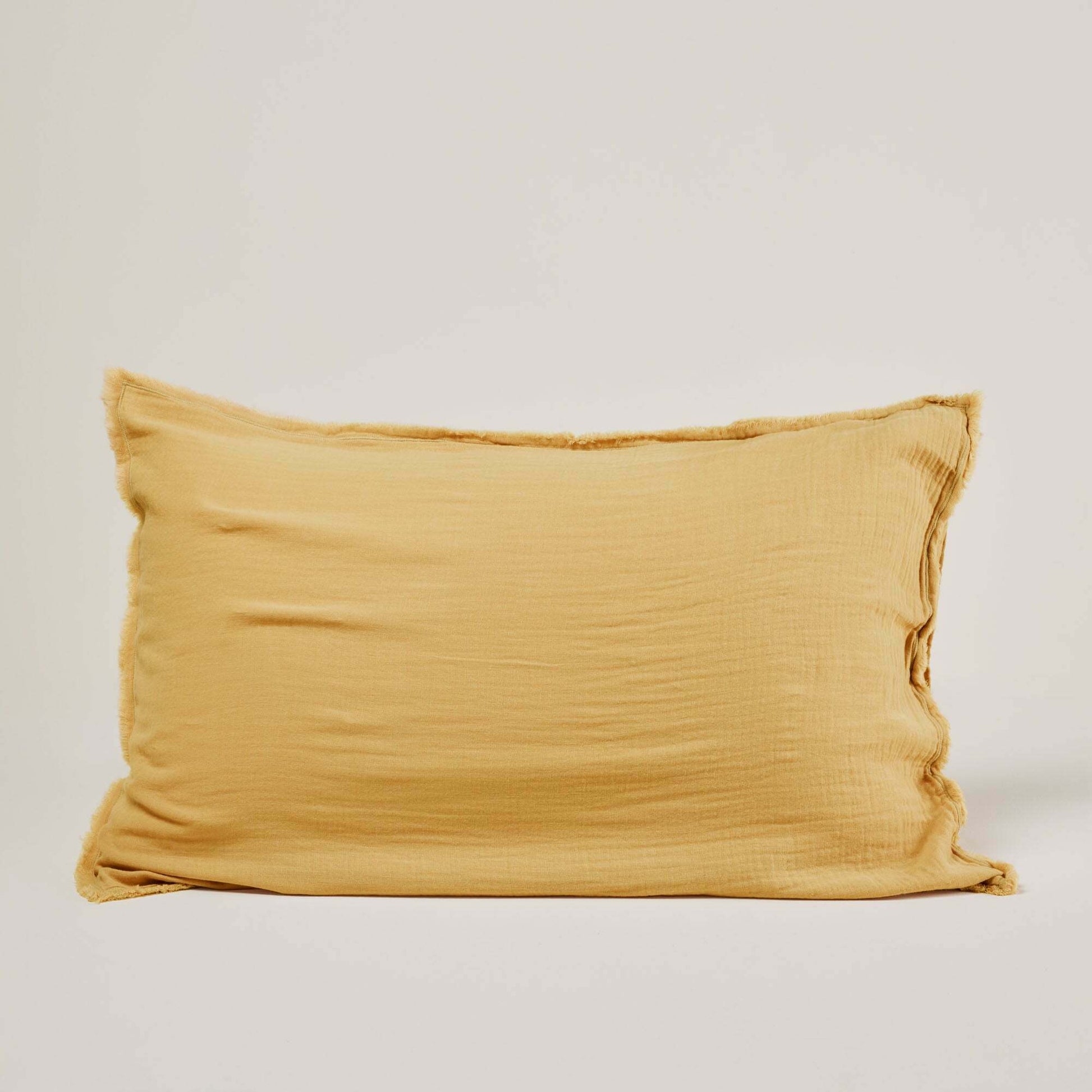 Lot De 2 Taies D'oreiller Lou Jaune Paille - Madura — 213508.jpg