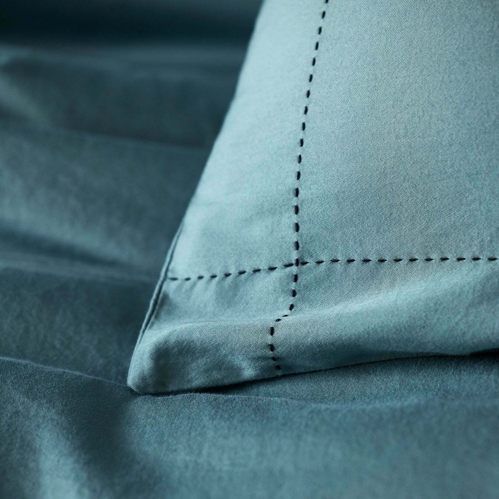 Lot De 2 Taies D'oreiller Anouk Vert De Gris Et Noir - Madura — 213605.jpg
