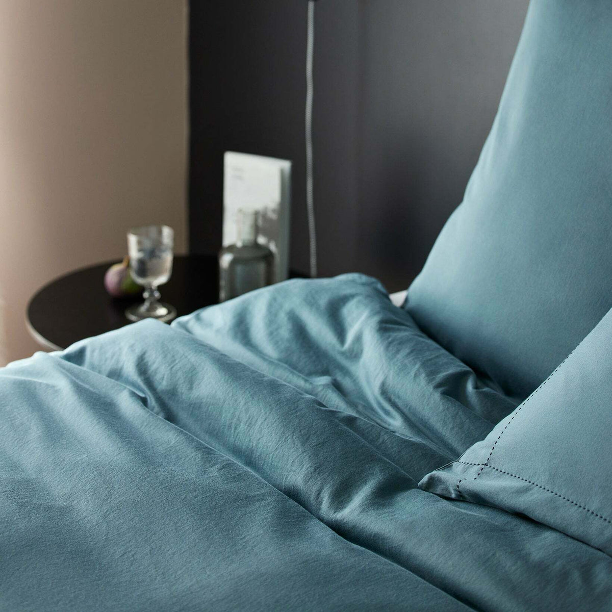 Housse De Couette Anouk Vert De Gris Et Noir - Madura — 213610.jpg