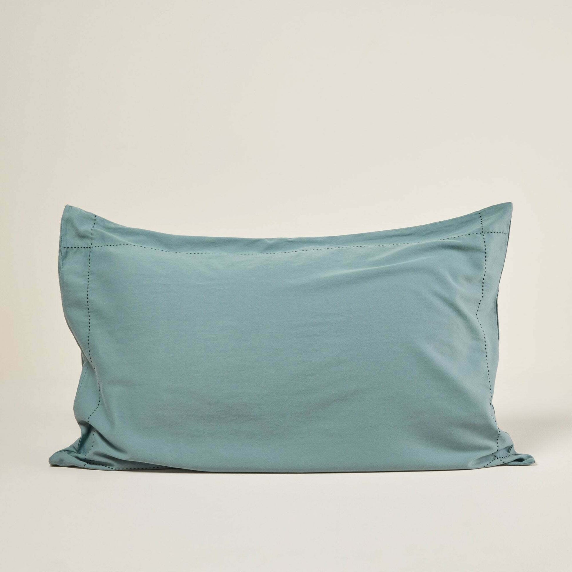 Lot De 2 Taies D'oreiller Anouk Vert De Gris Et Noir - Madura — 213612.jpg